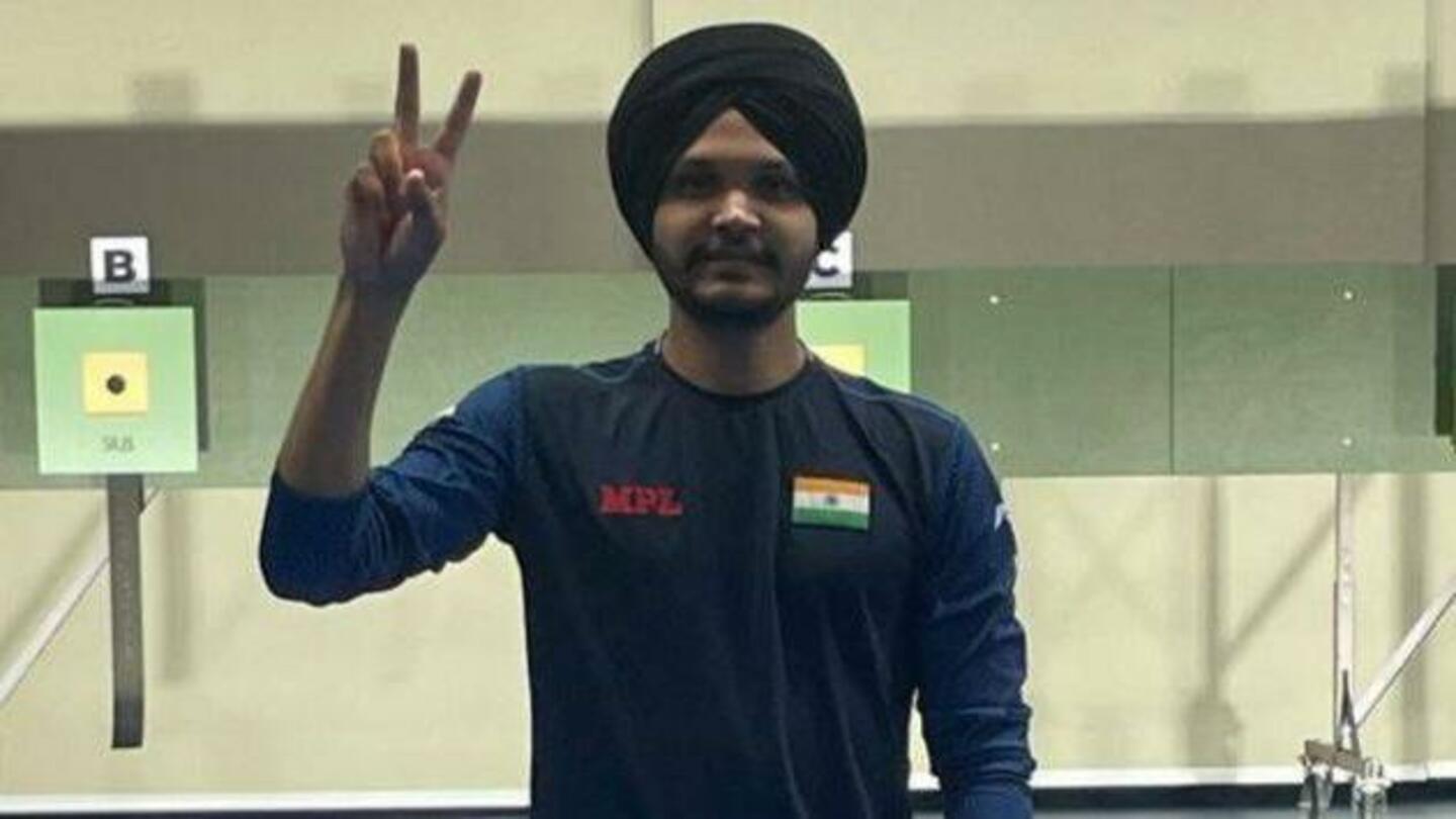 துப்பாக்கிச் சுடுதல் உலகக்கோப்பை : தங்கம் வென்றார் இந்திய வீரர் சரப்ஜோத் சிங்