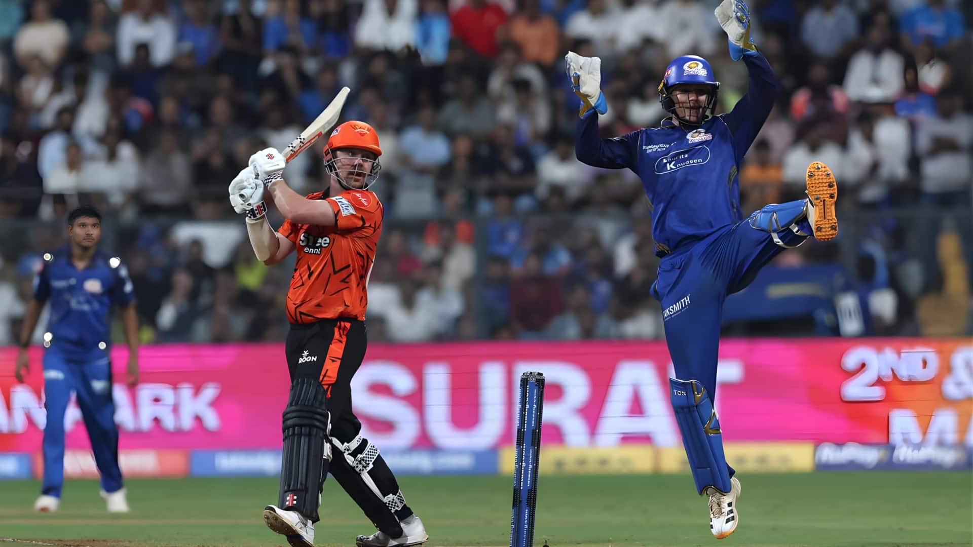 ஐபிஎல் 2026: வான்கடேயில் 244 ரன் இலக்கை முறியடித்து சன்ரைசர்ஸ் ஹைதராபாத் வரலாற்று சாதனை