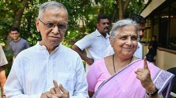 வாக்களிக்காமல் பேச நமக்கு எந்த உரிமையும் இல்லை: இன்போசிஸ் சுதா மூர்த்தி