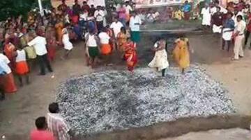 புதுச்சேரி கதிர்காமம் திரெளபதி அம்மன் கோயில் தீமிதி திருவிழா 