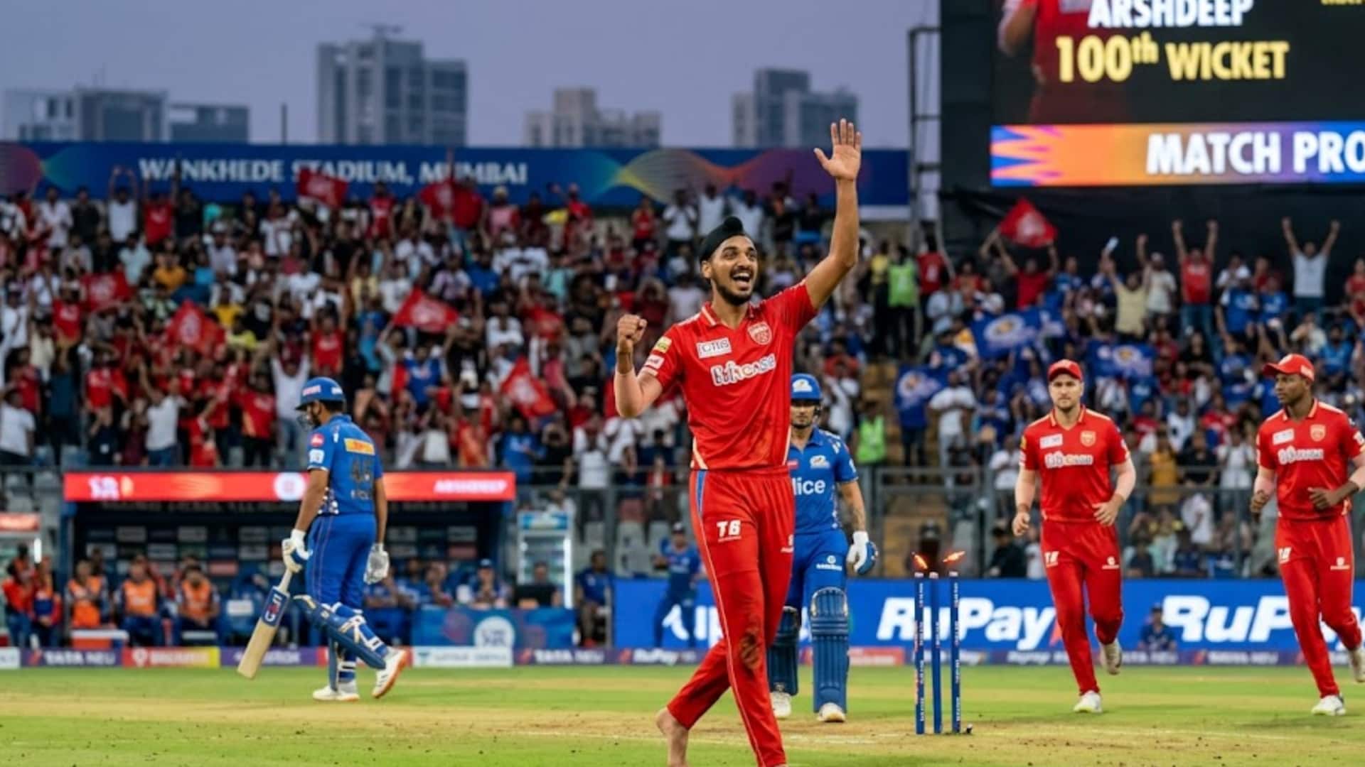 ஐபிஎல் 2026: பஞ்சாப் கிங்ஸ் அணிக்காக 100 விக்கெட்டுகள் வீழ்த்தி ஆட்டநாயகன் அர்ஷ்தீப் சிங் சாதனை