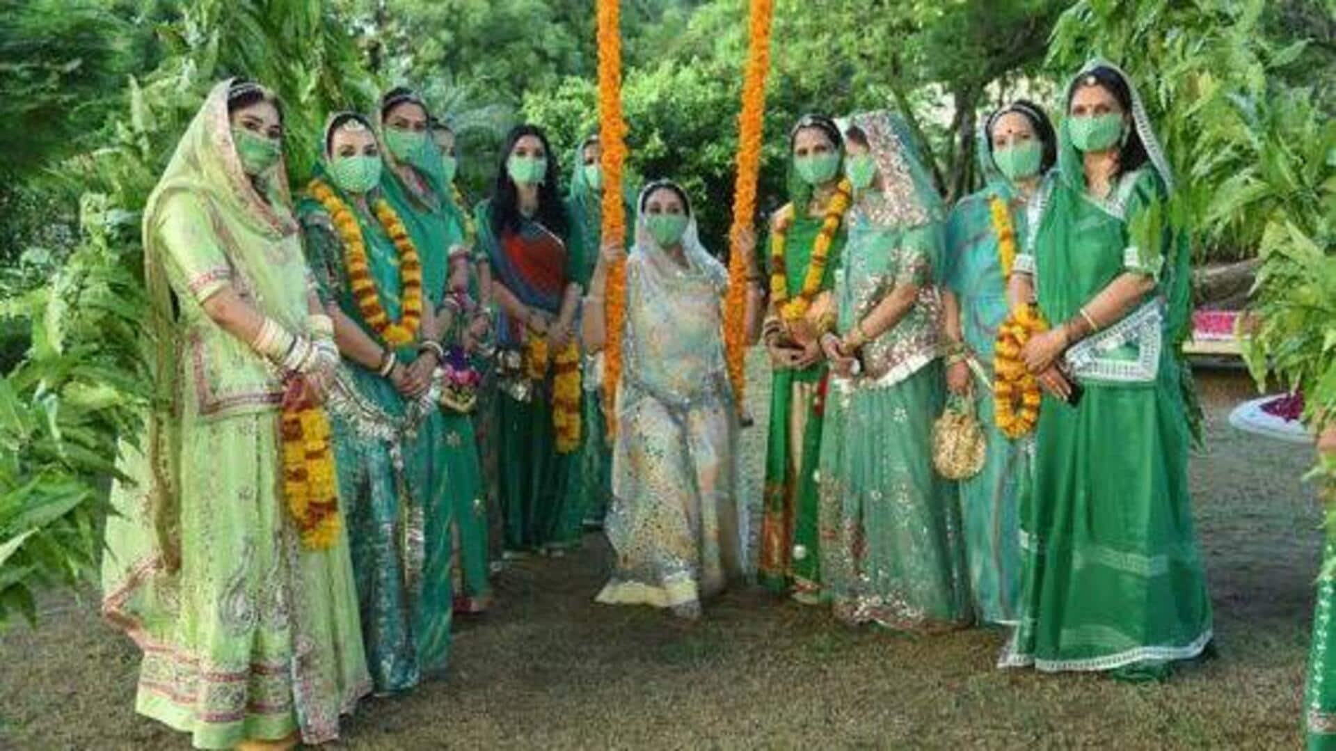 சாவன் மாதத்தில் பெண்கள் அணியக்கூடிய 5 பச்சை நிற உடைகள், பார்க்கவே கொள்ளை அழகு!