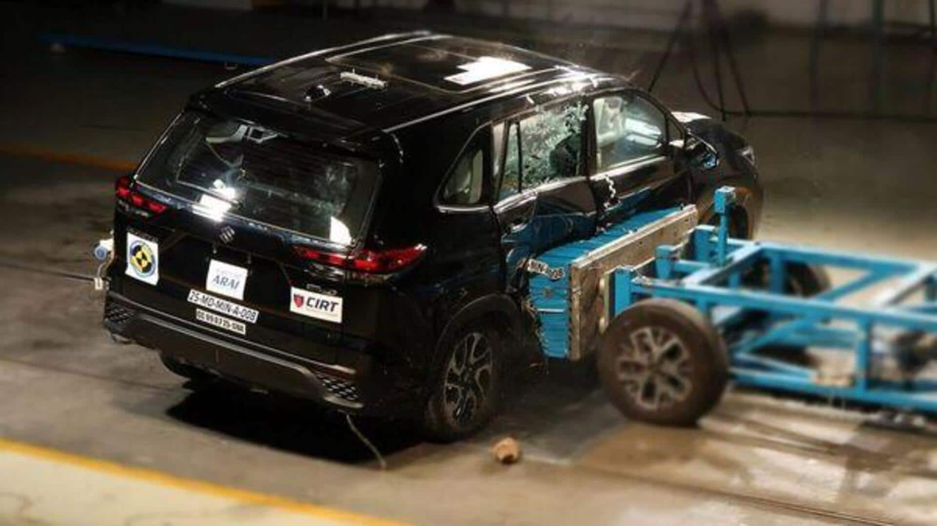 பாரத் NCAP-இல் மாருதி சுசுகி இன்விக்டோ 5 நட்சத்திர பாதுகாப்பு மதிப்பீட்டைப் பெற்றுள்ளது