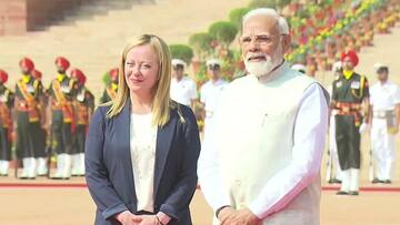 பிரதமர் மோடியை சந்தித்தார் இத்தாலிய பிரதமர் ஜார்ஜியா மெலோனி