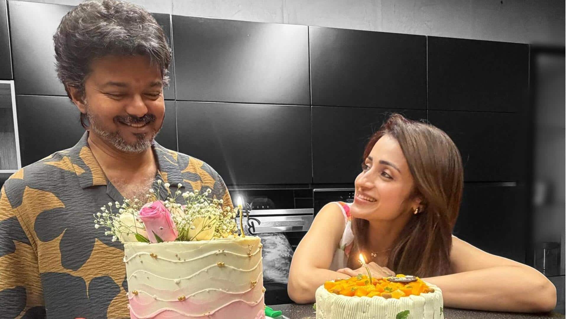 முதல்வர் விஜய் பிறந்தநாள் கொண்டாட்டம்: திரிஷா பகிர்ந்த புகைப்படமும், திமுக ஐடி விங்கின் காரசார விமர்சனமும்