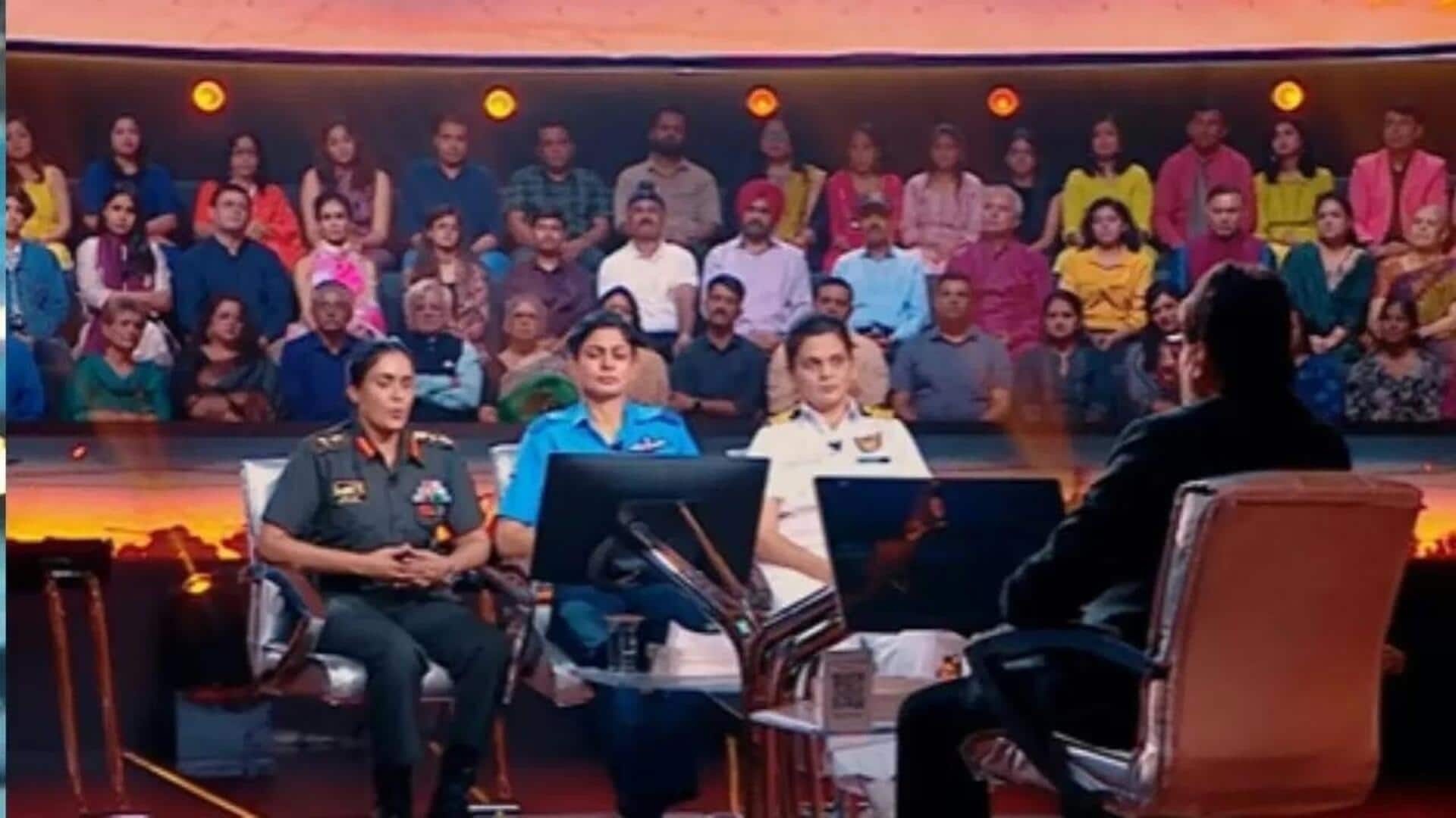 KBC 17 சுதந்திர தின சிறப்பு நிகழ்ச்சி: அமிதாப் பச்சன் உடன் ஹாட் சீட்டில் 'ஆபரேஷன் சிந்தூர்' வீராங்கனைகள் KBC 17 சுதந்திர தின சிறப்பு நிகழ்ச்சி: அமிதாப் பச்சன் உடன் ஹாட் சீட்டில் 'ஆபரேஷன் சிந்தூர்' வீராங்கனைகள்