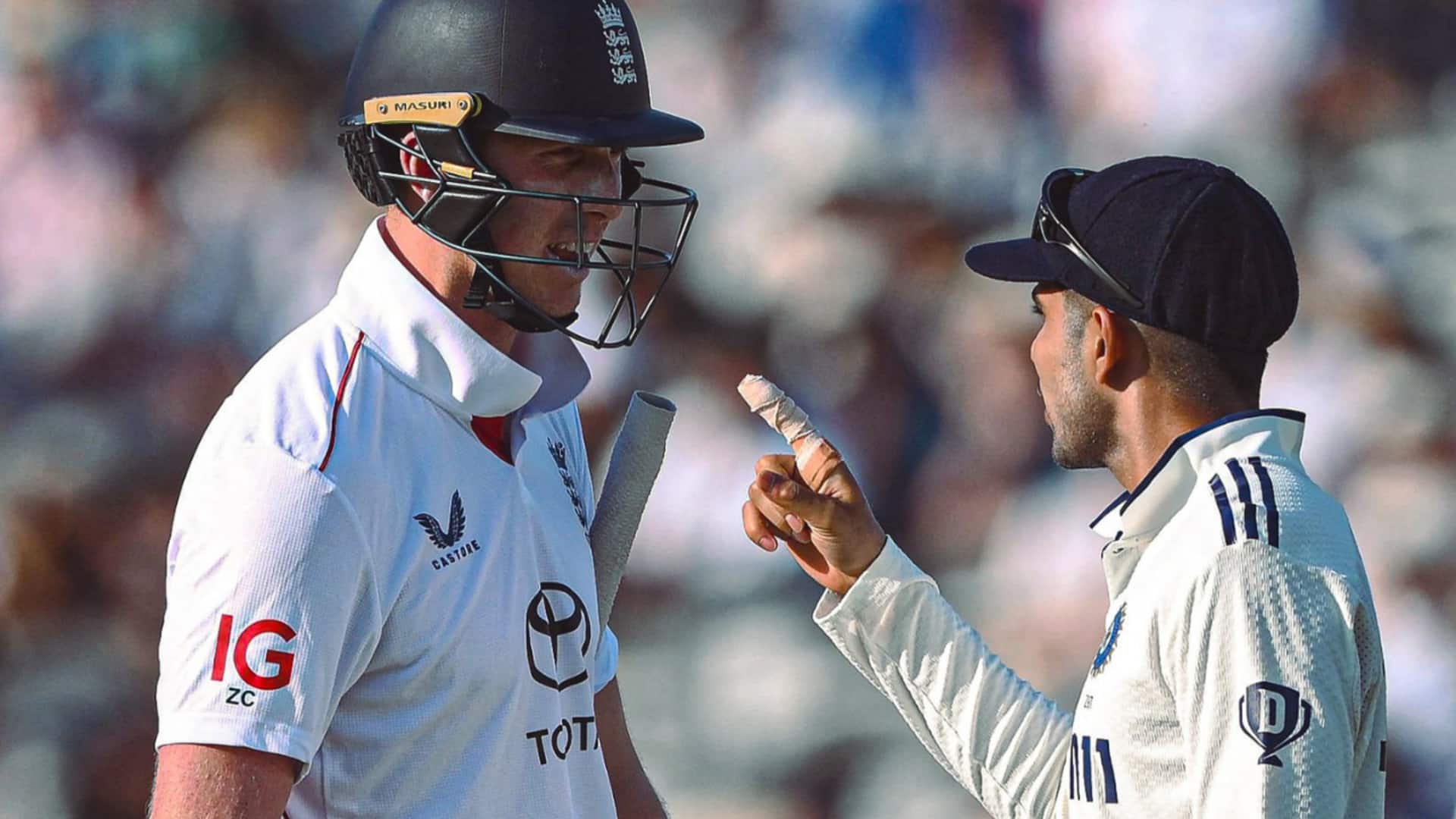INDvsENG 3வது டெஸ்ட்: இங்கிலாந்து தொடக்க வீரர் ஜாக் க்ராலியின் செயலால் கொந்தளித்த கேப்டன் ஷுப்மன் கில் INDvsENG 3வது டெஸ்ட்: இங்கிலாந்து தொடக்க வீரர் ஜாக் க்ராலியின் செயலால் கொந்தளித்த கேப்டன் ஷுப்மன் கில்
