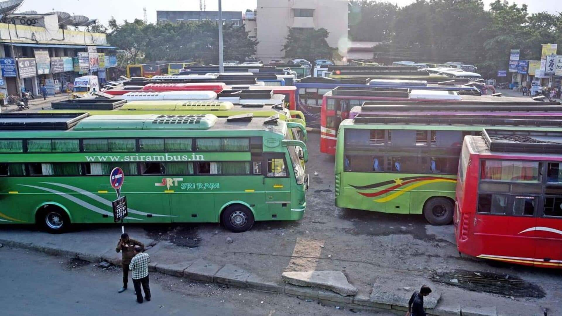 வேலை நிறுத்த போராட்டம் வாபஸ் - விடுவிக்கப்படாத ஆம்னி பேருந்துகள் 