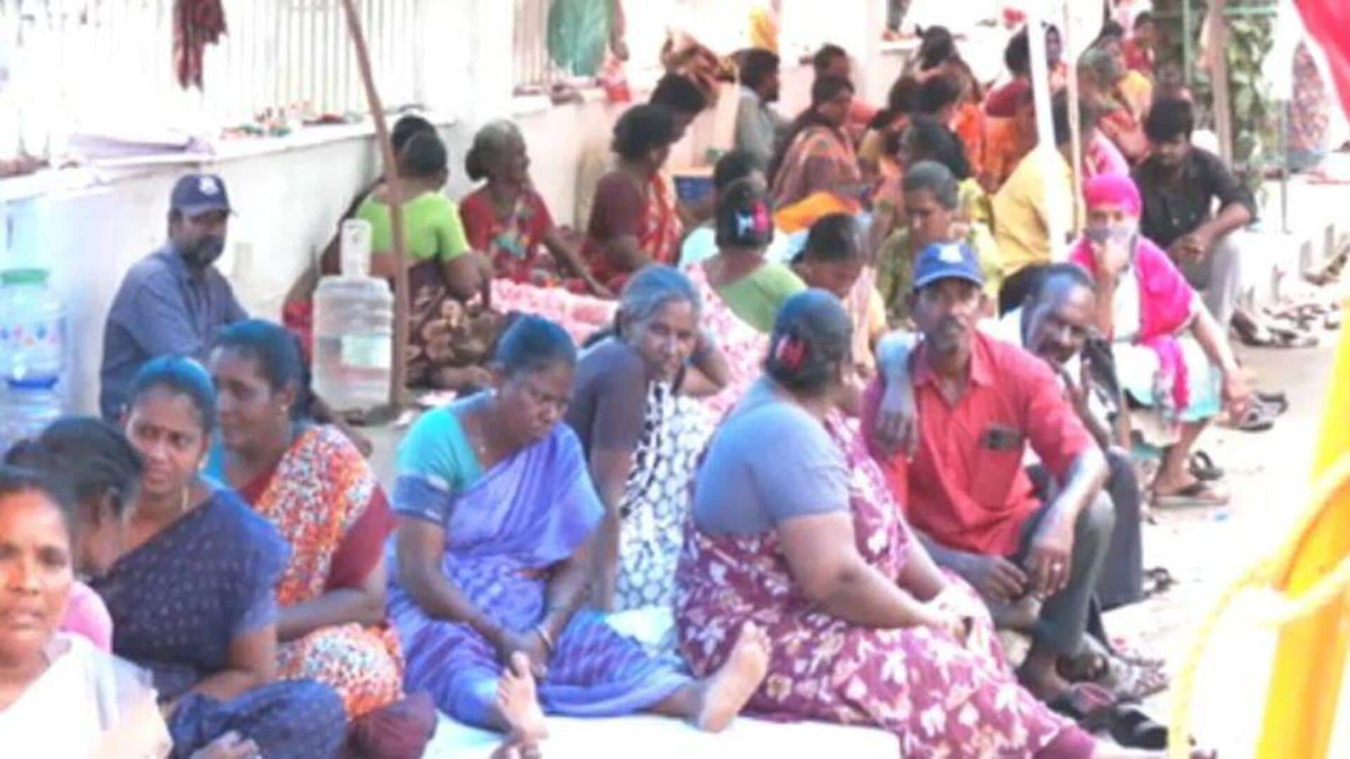 சென்னையில் போராட்டத்தில் ஈடுபடும் தூய்மைப் பணியாளர்களை அழைத்து ஆதரவு தெரிவித்தார் தவெக தலைவர் விஜய் சென்னையில் போராட்டத்தில் ஈடுபடும் தூய்மைப் பணியாளர்களை அழைத்து ஆதரவு தெரிவித்தார் தவெக தலைவர் விஜய்