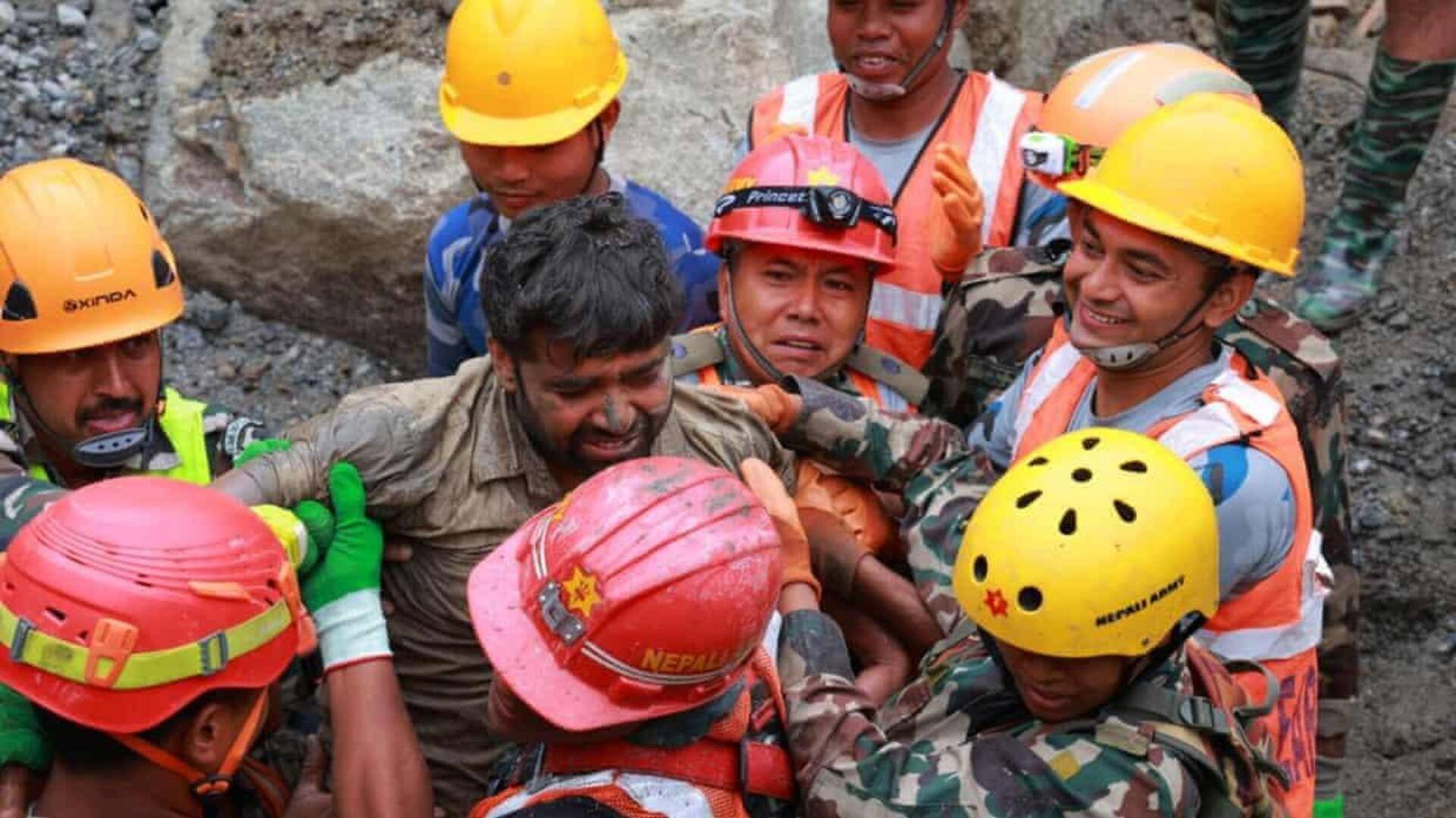 நேபாள வெள்ளப் பெருக்கு: 9 நாட்களுக்கு பின் உயிருடன் மீட்கப்பட்ட பொறியாளர் மரணத்தின் பிடியிலிருந்து தப்பியது எப்படி?