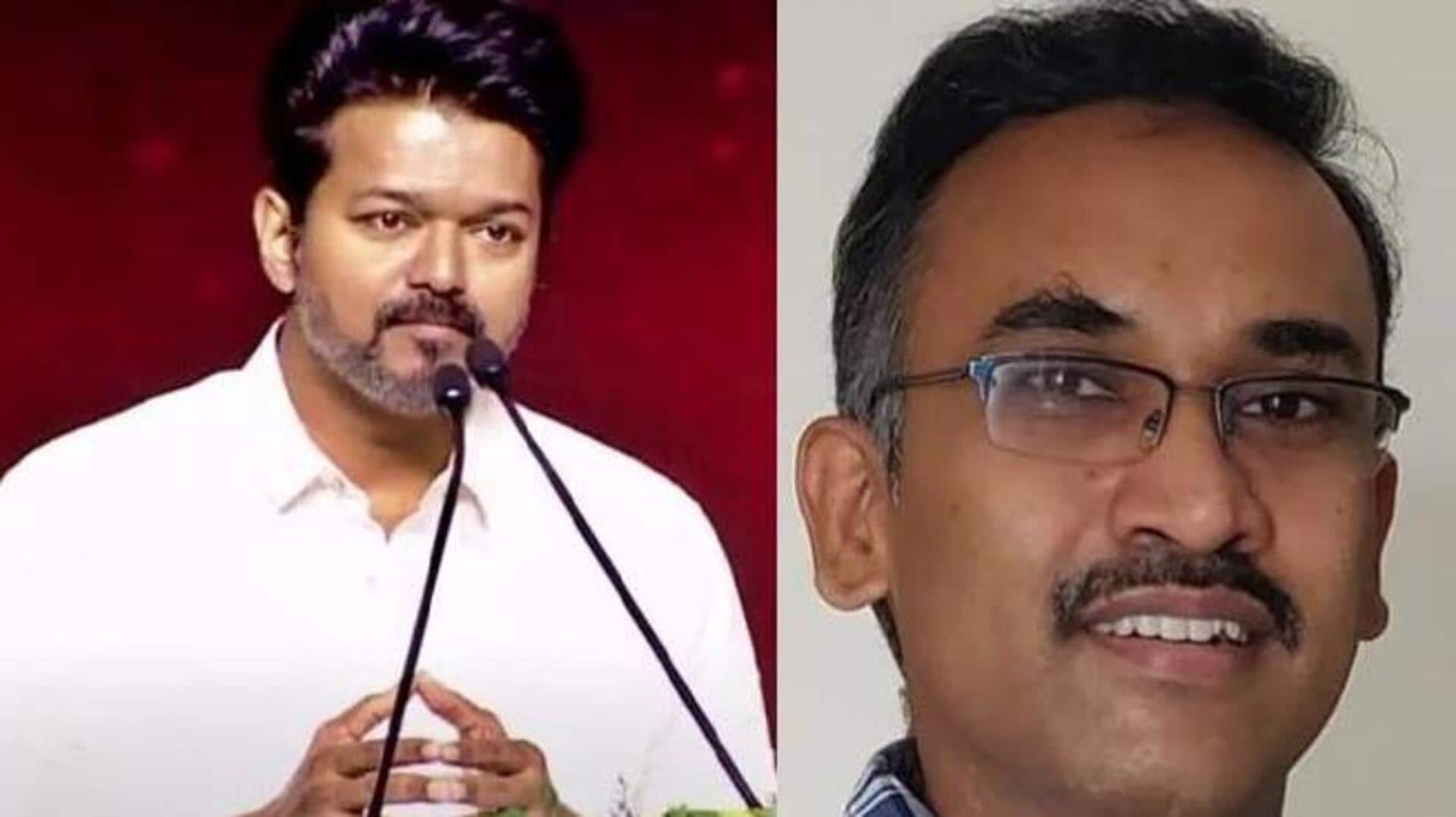 முன்னாள் நீதிபதி முதல் முன்னாள் ஐஆர்எஸ் அதிகாரி வரை; தவெகவில் இணைந்த முக்கிய பிரமுகர்கள்