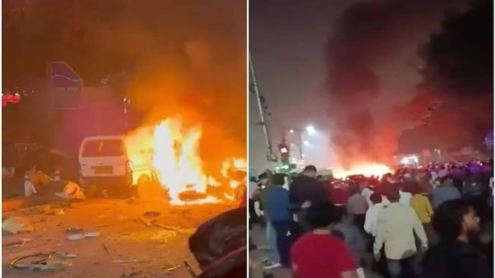 டெல்லி செங்கோட்டை அருகே காரில் குண்டுவெடிப்பு; ஒருவர் பலி, பலர் காயம்