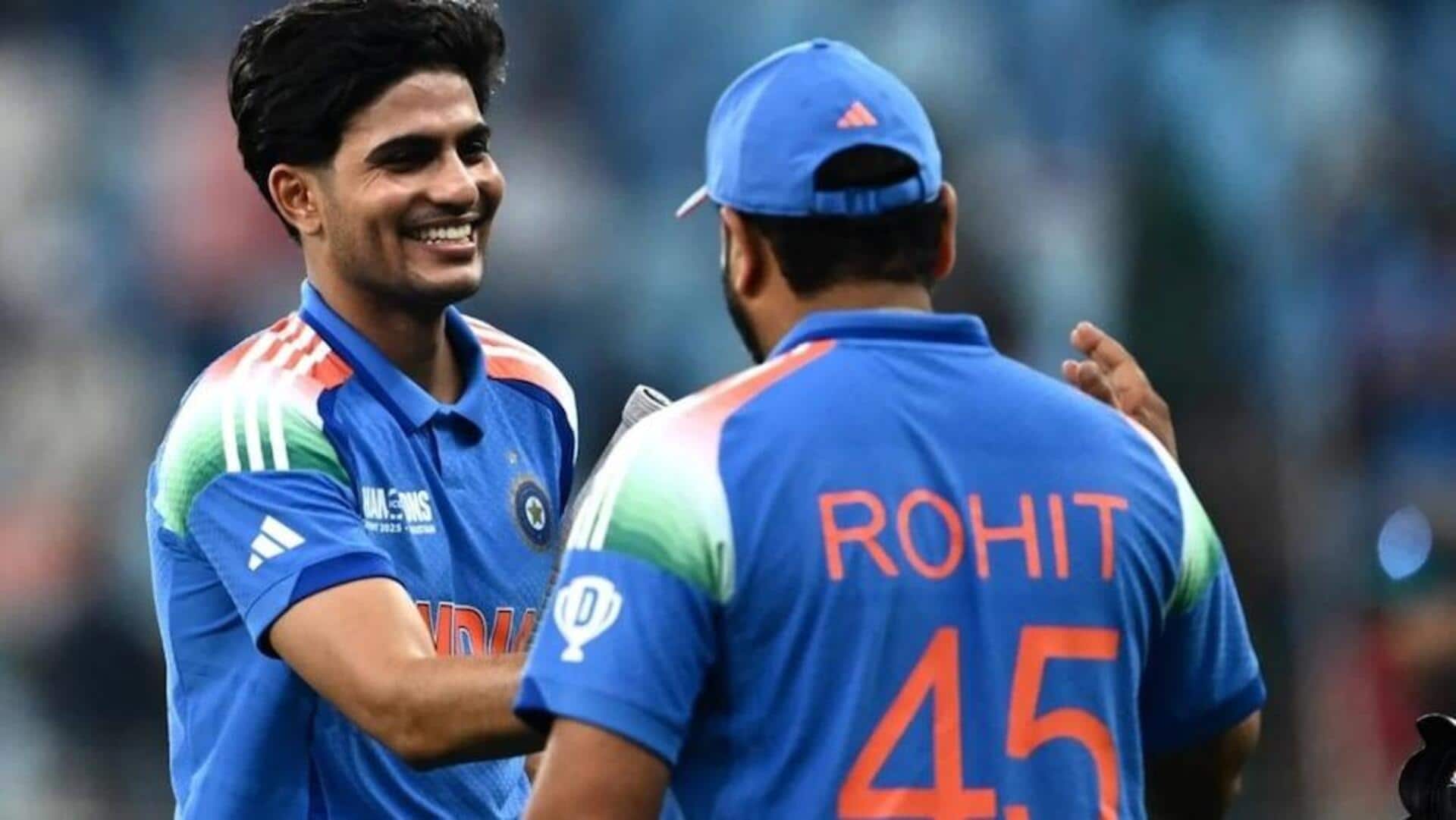 ரோஹித் ஷர்மாவுக்குப் பதிலாக ஷுப்மன் கில் இந்திய ஒருநாள் அணியின் புதிய கேப்டனாக நியமனம்; பிசிசிஐ அறிவிப்பு ரோஹித் ஷர்மாவுக்குப் பதிலாக ஷுப்மன் கில் இந்திய ஒருநாள் அணியின் புதிய கேப்டனாக நியமனம்; பிசிசிஐ அறிவிப்பு