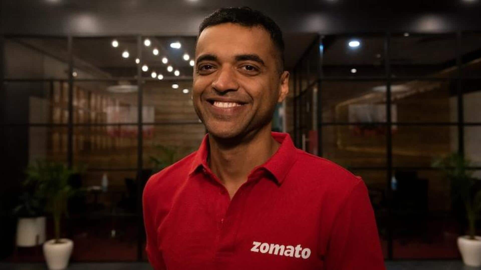 எடர்னல் லிமிடெட் (Zomato) குழுமத்தின் CEO தீபிந்தர் கோயல் பதவி விலகல்