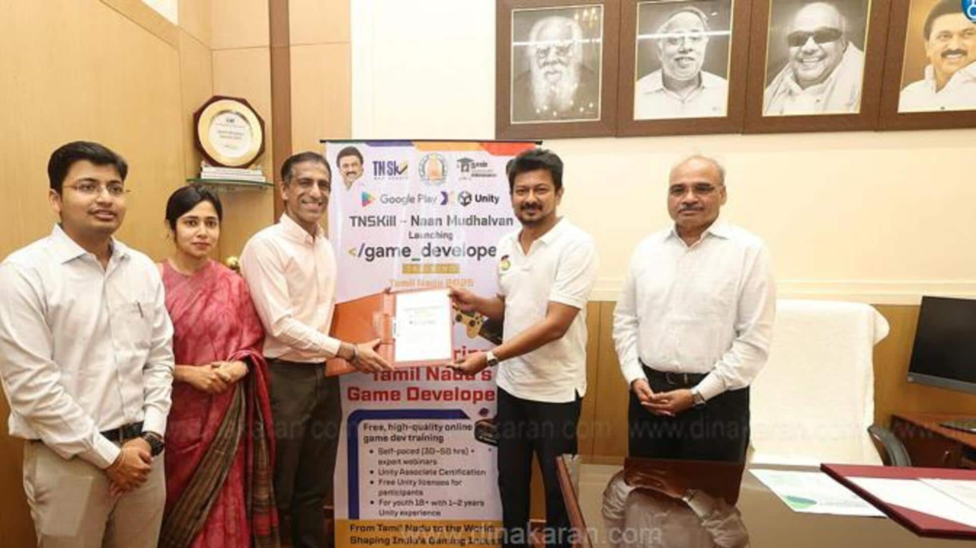 'நான் முதல்வன்' திட்டத்தின் கீழ் Google மற்றும் Unity இணைந்து கேம் டெவலப்பர் பயிற்சி வழங்கும் திட்டம் தொடக்கம் 'நான் முதல்வன்' திட்டத்தின் கீழ் Google மற்றும் Unity இணைந்து கேம் டெவலப்பர் பயிற்சி வழங்கும் திட்டம் தொடக்கம்