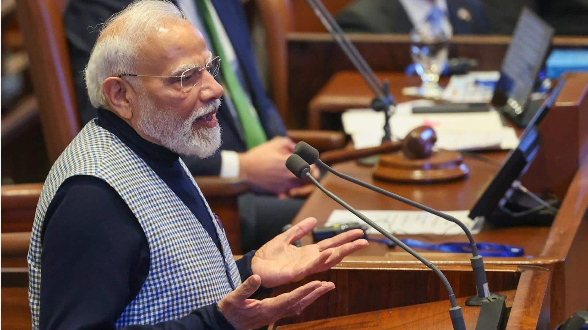 "உங்கள் வலி எங்களது வலி!": இஸ்ரேல் நாடாளுமன்றத்தில் பயங்கரவாதத்திற்கு எதிராக உரையாற்றிய பிரதமர் மோடி