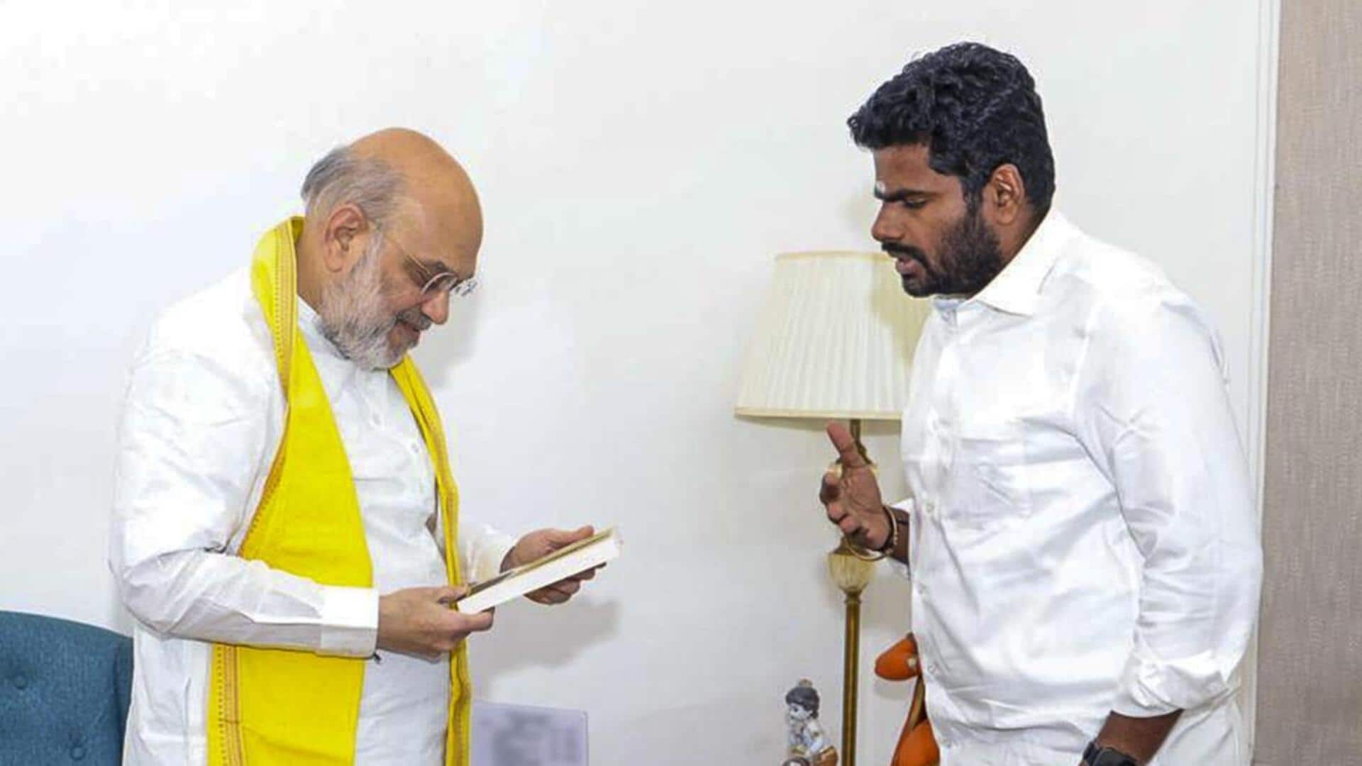 அமித் ஷா தடுத்தும் அண்ணாமலை பிடிவாதம்? பாஜவிலிருந்து விலகி 'விஜய்' பாணியில் பயணம்?