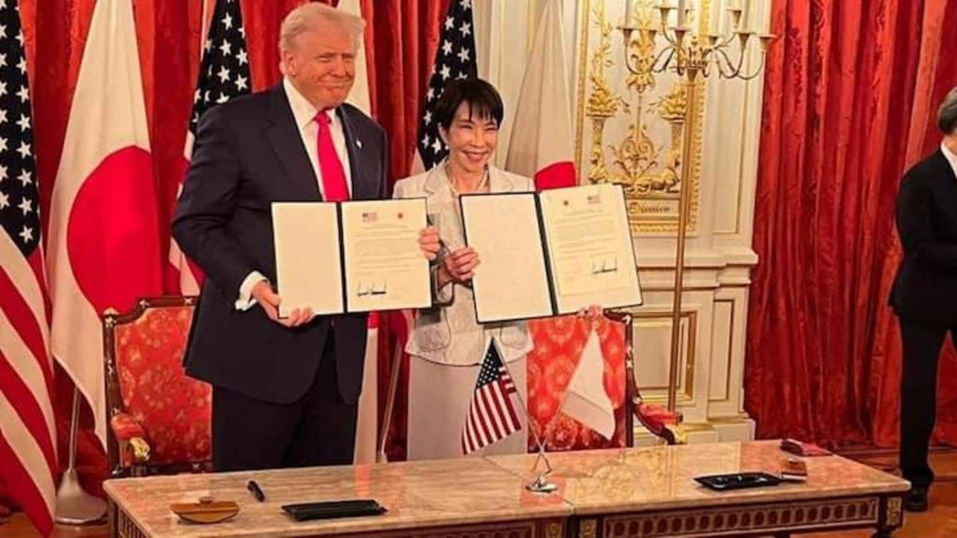 அமெரிக்க பிரதமர் டிரம்ப், ஜப்பானின் தகைச்சி ஆகியோர் முக்கியமான கனிம ஒப்பந்தத்தில் கையெழுத்திட்டனர் அமெரிக்க பிரதமர் டிரம்ப், ஜப்பானின் தகைச்சி ஆகியோர் முக்கியமான கனிம ஒப்பந்தத்தில் கையெழுத்திட்டனர்