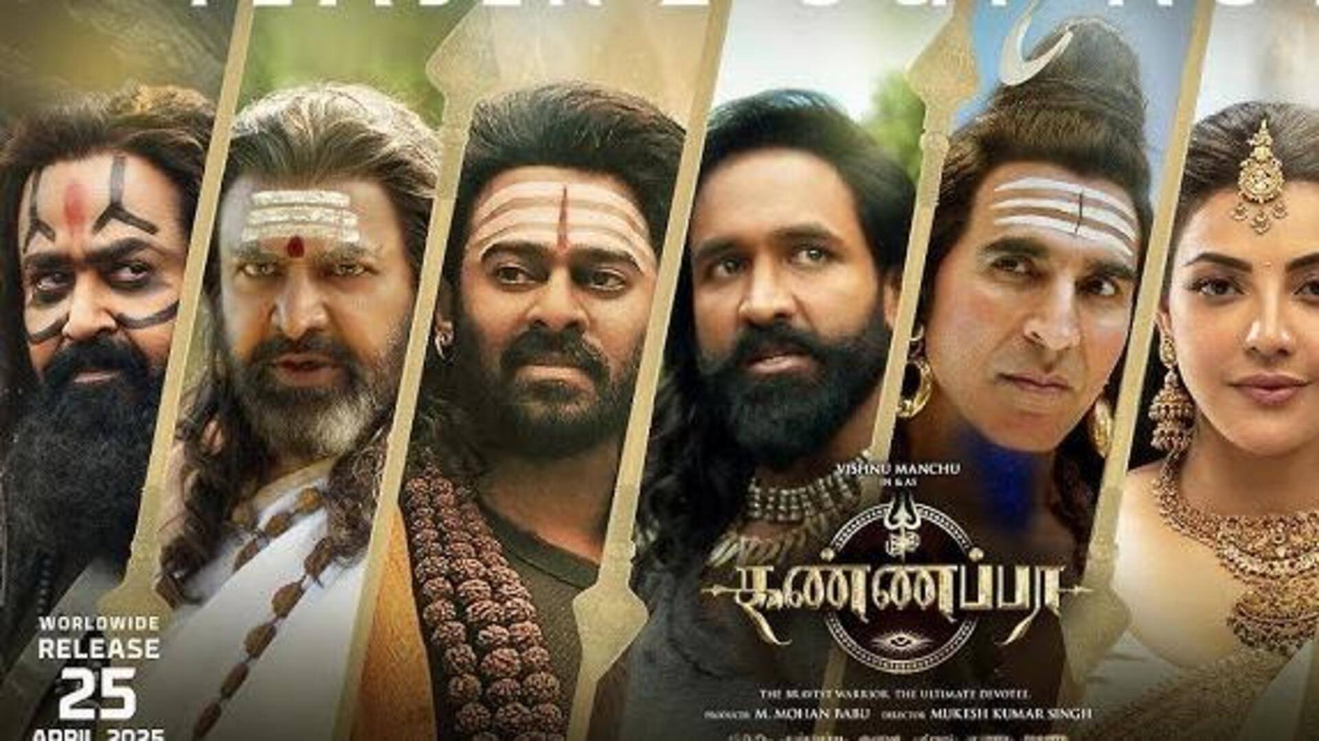 பிரபாஸ், மோகன்லால் நடிக்கும் கண்ணப்பா டீஸரை வெளியிட்ட பிரபுதேவா