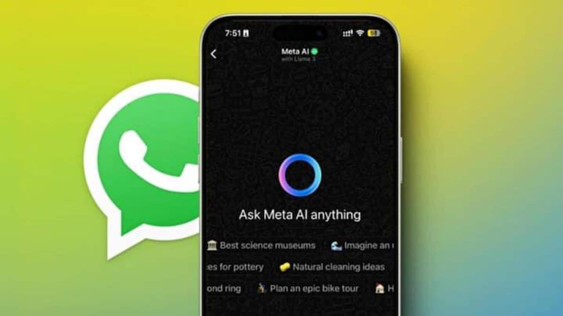 ஒரு WhatsApp குழுவில் Meta AI உடன் சாட் செய்வது எப்படி