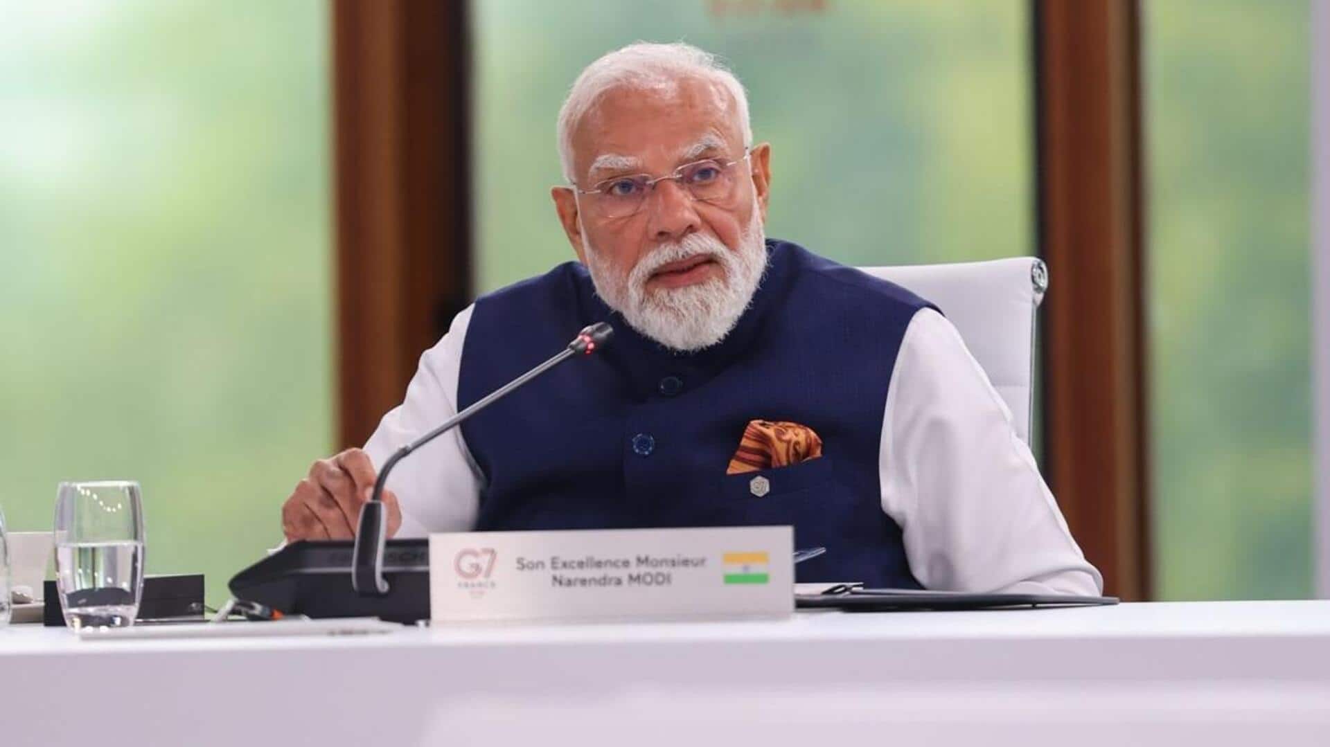 'பாதிப்பை தனி ஆளாக சுமக்கக் கூடாது': ஜி7 உச்சி மாநாட்டில் எரிபொருள், உணவுப் பற்றாக்குறை குறித்து பிரதமர் மோடி உரை