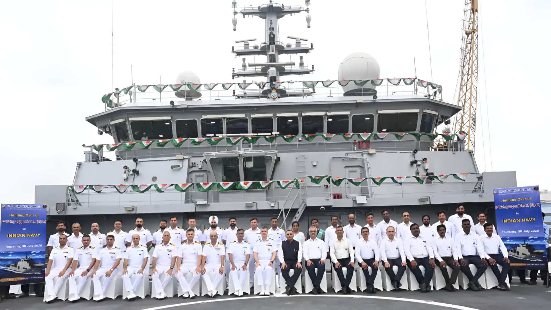 இந்திய கடற்படைக்கு கிடைத்த புதிய பலம்; ஆழ்கடல் மீட்புப் பணிகளுக்கான 'நிபுண்' கப்பல் ஒப்படைப்பு