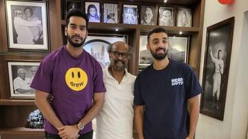 ரஜினியை சந்தித்த IPL வீரர்கள் வெங்கடேஷ் மற்றும் வருண் சக்ரவர்த்தி