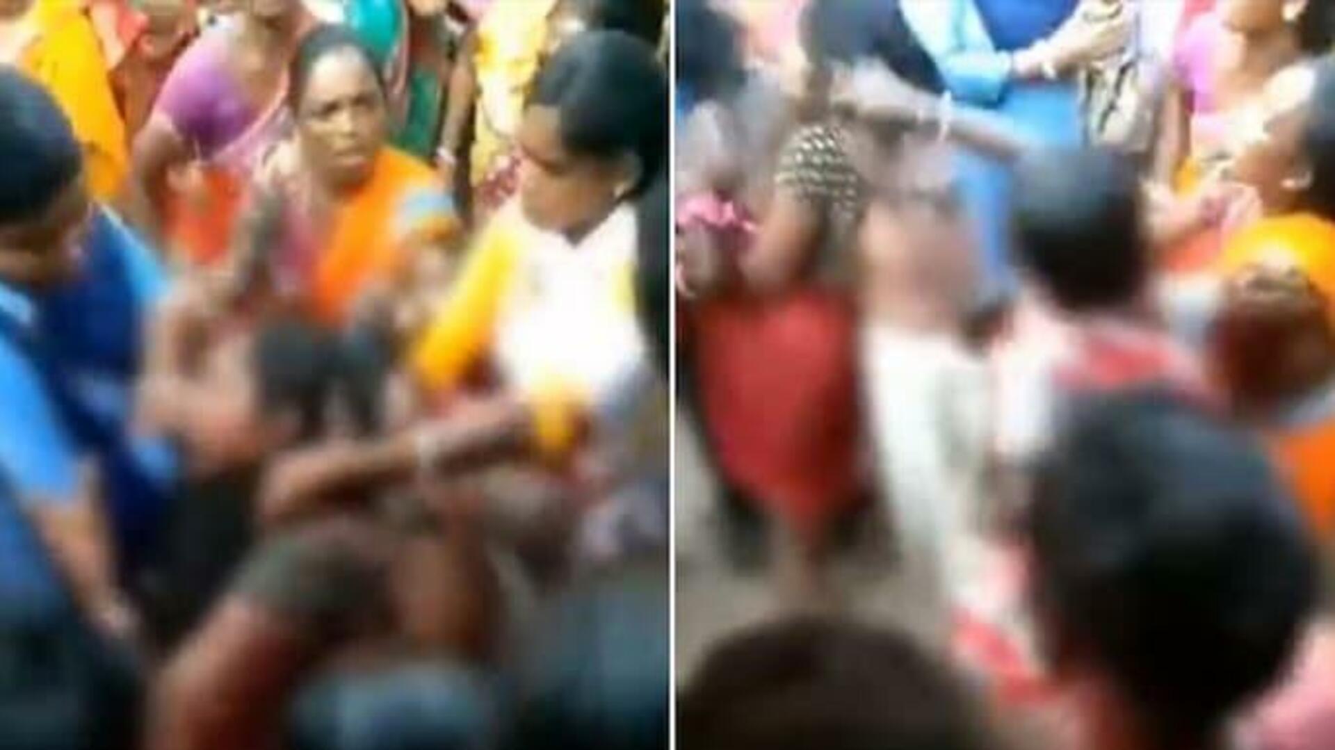 மணிப்பூரை அடுத்து மேற்கு வங்கத்தில்: அரை நிர்வாணமாக இழுத்து செல்லப்பட்ட 2 பெண்கள்