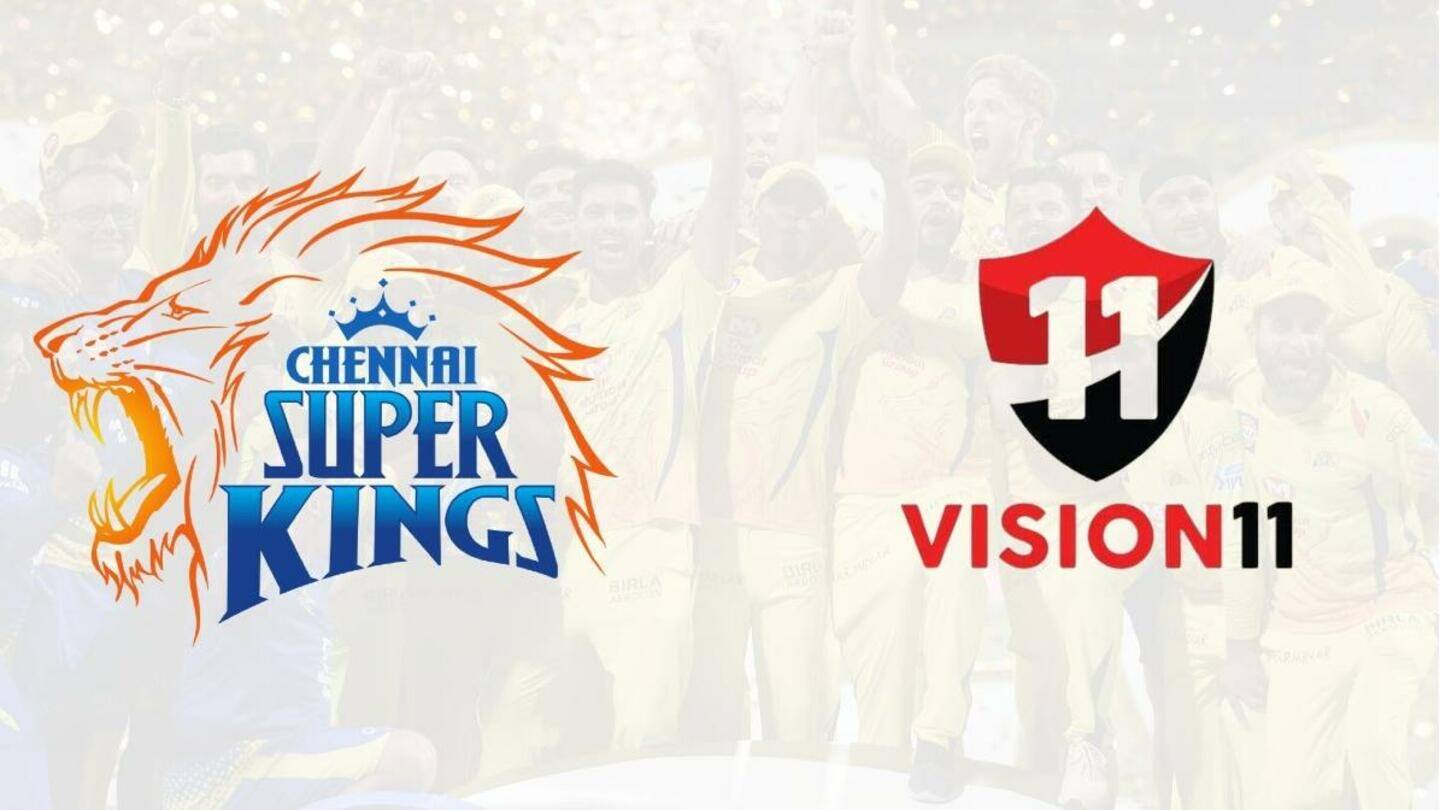 சென்னை சூப்பர் கிங்ஸ் அணியின் அசோசியேட் ஸ்பான்சராக விஷன்11 ஒப்பந்தம்