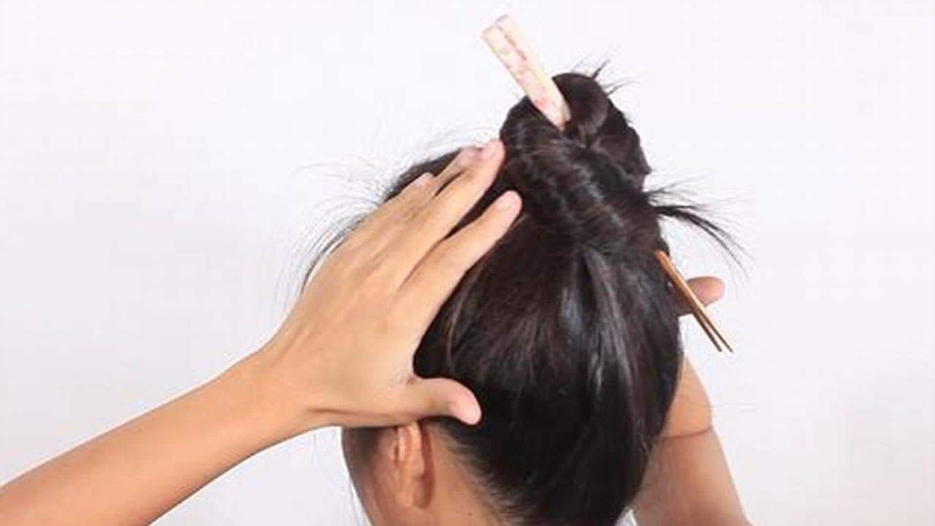 சாப்ஸ்டிக்ஸ்களைக் கொண்டு கூந்தலை அலங்கரிப்பது எப்படி?