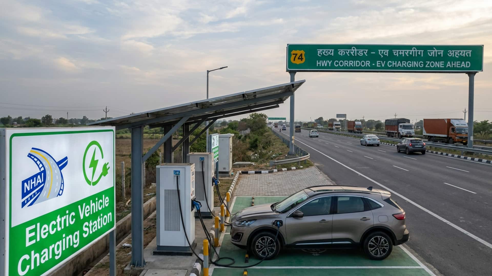 தேசிய நெடுஞ்சாலைகளில் EV புரட்சி; சென்னை - பெங்களூரு உட்பட 74 வழித்தடங்களில் 4,874 சார்ஜிங் நிலையங்கள்!