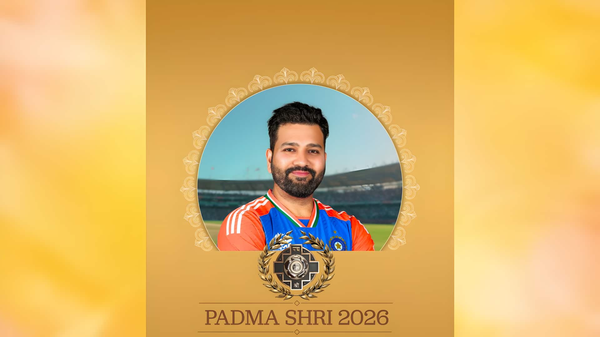 இந்திய கிரிக்கெட்டின் வரலாற்று நாயகன் ரோஹித் சர்மாவுக்கு பத்மஸ்ரீ மகுடம்!