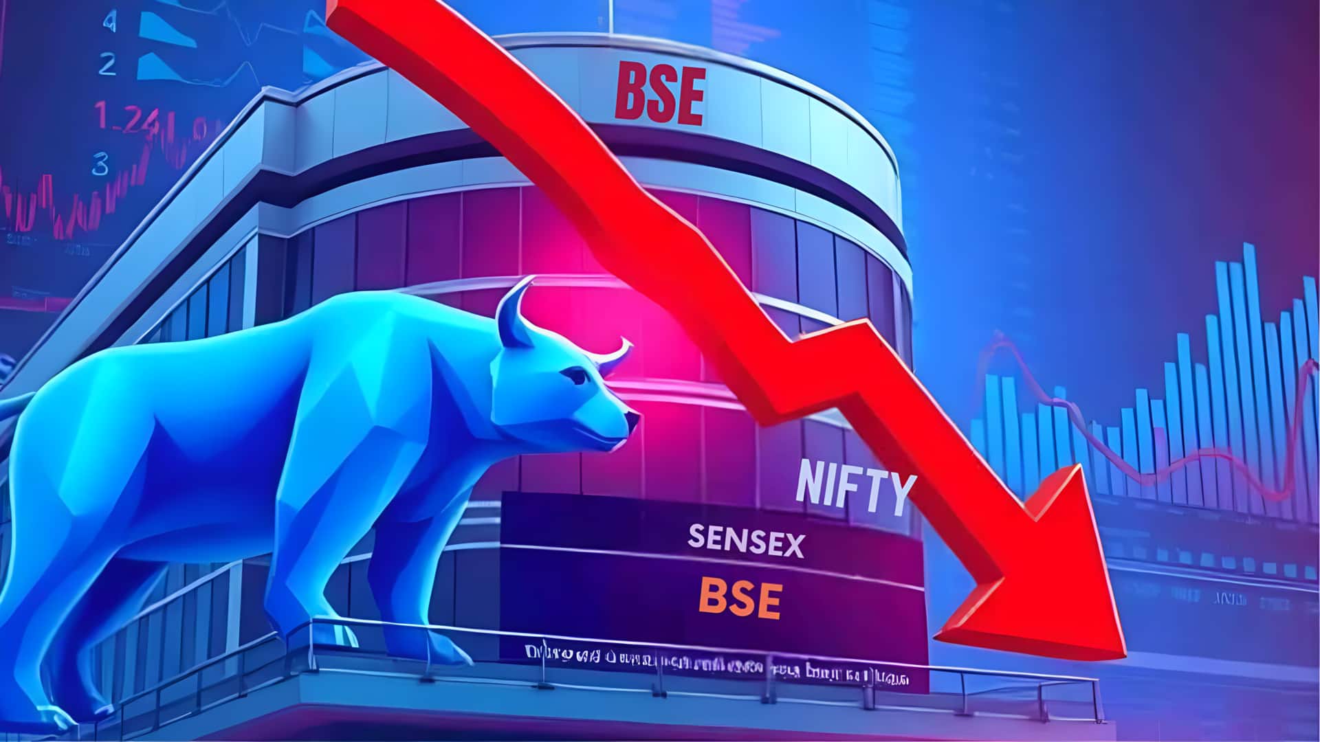 போர் நிறுத்தத்தில் விரிசல் காரணமாக பங்குச் சந்தையில் சரிவு! கச்சா எண்ணெய் விலையால் முதலீட்டாளர்கள் கலக்கம்