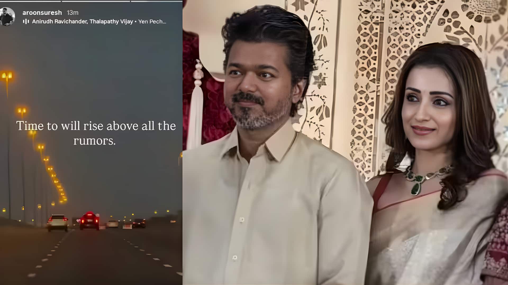 'வதந்திகளுக்கு மேலாக..' த்ரிஷாவுடன் விஜய் இருக்கும்போதே மெய்க்காப்பாளர் போட்ட மர்மமான பதிவு! பின்னர் டெலீட் செய்ததன் பின்னணி