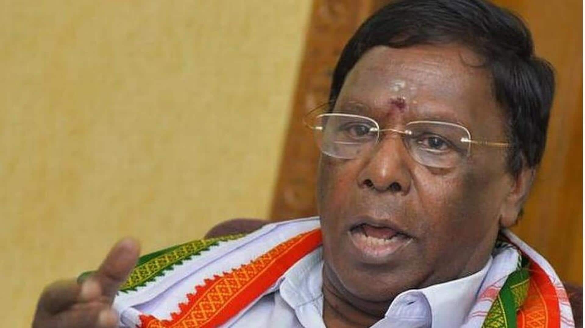 புதுச்சேரி சட்டப்பேரவைத் தேர்தல்: முன்னாள் முதல்வர் நாராயணசாமிக்கு சீட் மறுப்பு