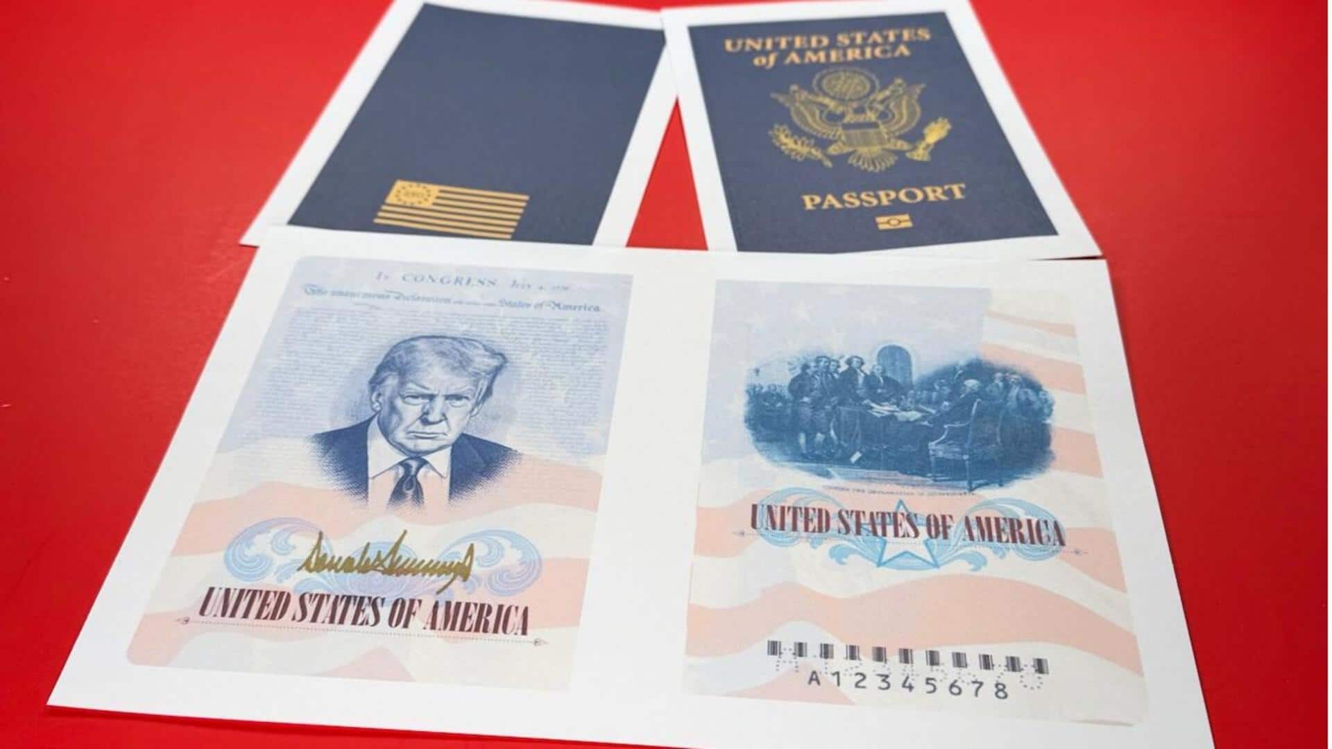 அமெரிக்க பாஸ்போர்ட்டில் டிரம்ப் படம்! 250-வது சுதந்திர தினத்திற்காக அதிரடி மாற்றம்