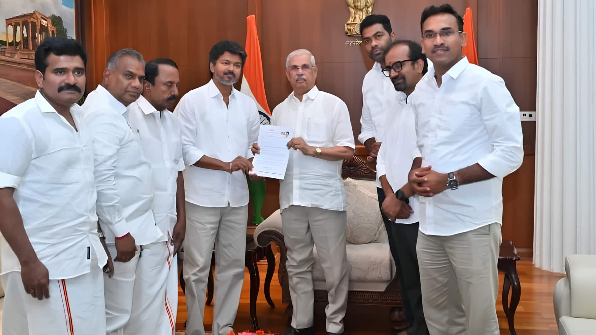 தவெக தலைவர் விஜயுடன் பதவியேற்கும் அமைச்சர்கள் இவர்கள்தான்; பட்டியல் வெளியானது