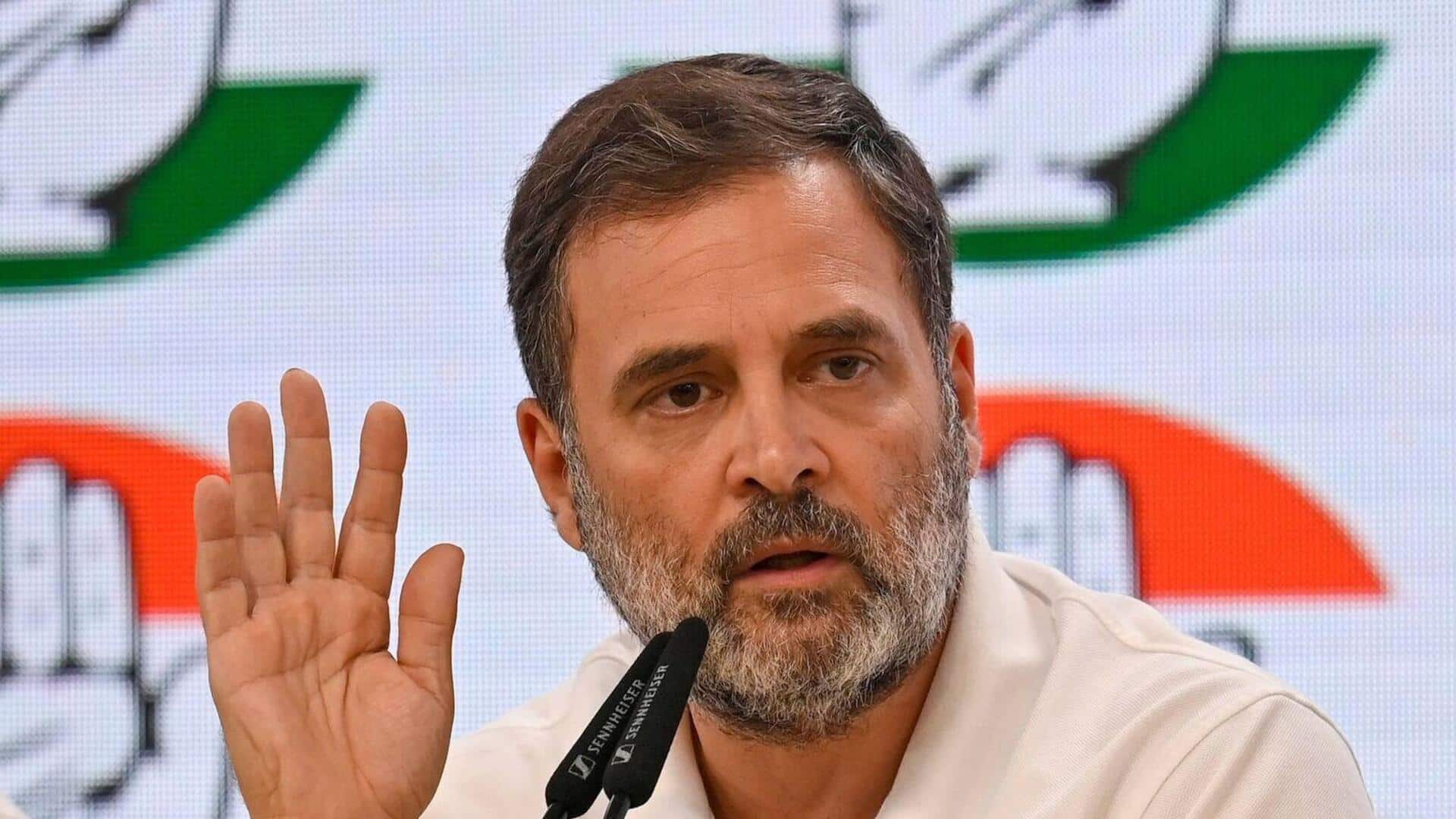 டிரம்ப் கருத்தால் புதிய சர்ச்சை; பிரதமர் மோடி மீது ராகுல் காந்தி கடும் விமர்சனம் டிரம்ப் கருத்தால் புதிய சர்ச்சை; பிரதமர் மோடி மீது ராகுல் காந்தி கடும் விமர்சனம்
