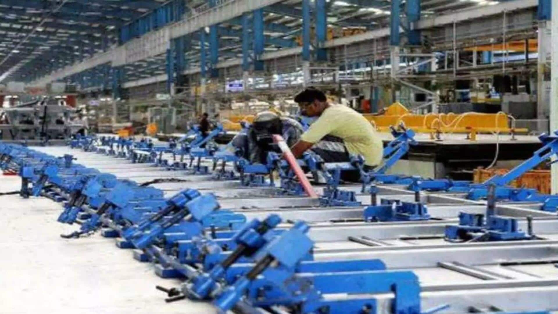 இந்தியாவின் தொழில்துறை உற்பத்தி 4 மாதங்களில் இல்லாத அளவிற்கு வளர்ச்சி பெற்று சாதனை இந்தியாவின் தொழில்துறை உற்பத்தி 4 மாதங்களில் இல்லாத அளவிற்கு வளர்ச்சி பெற்று சாதனை
