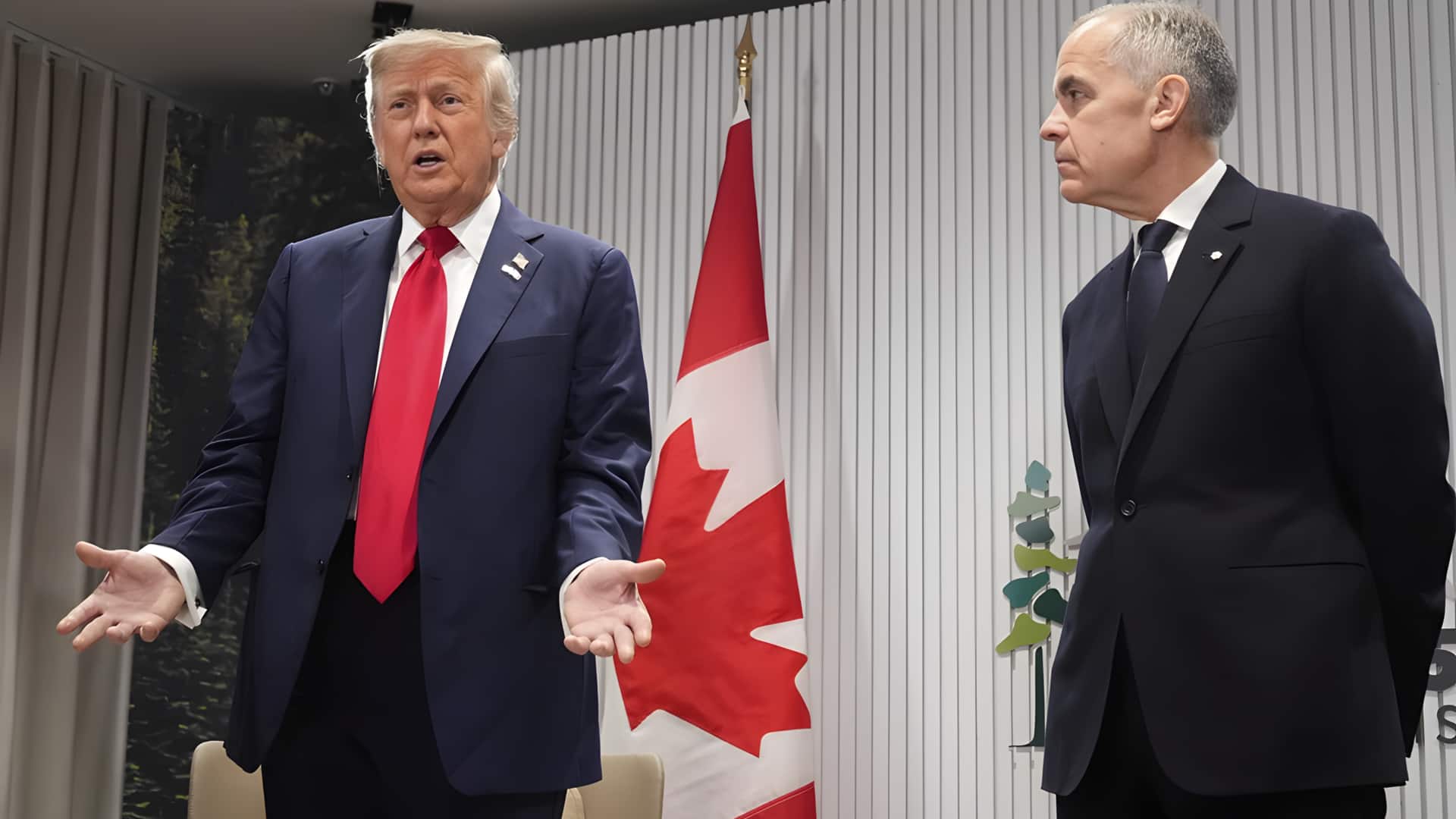 விமான வர்த்தக போர்:கனடா மீது 50% வரி விதிக்க போவதாக டிரம்ப் மிரட்டல்