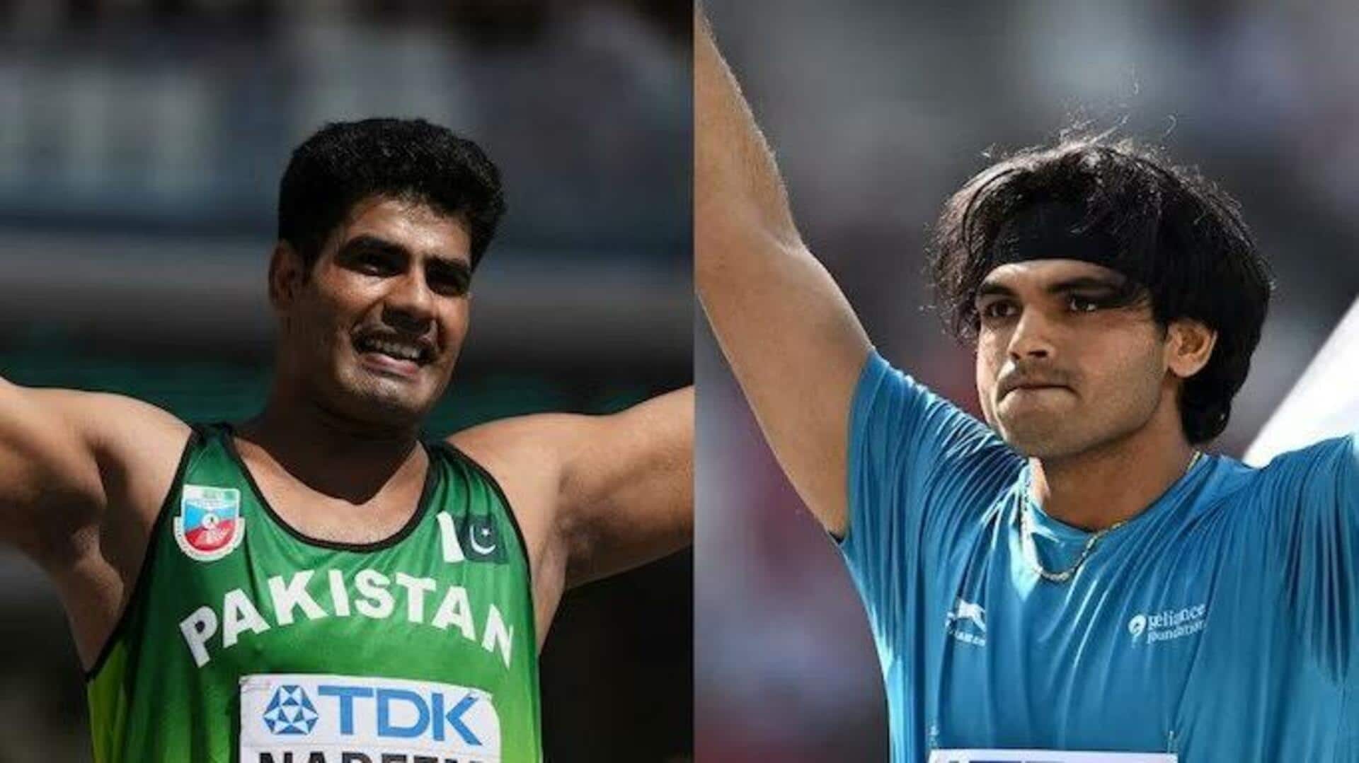 உலக சாம்பியன்ஷிப் ஈட்டி எறிதல் இறுதிப்போட்டியில் இந்தியா-பாகிஸ்தான் இடையே கடும் போட்டி