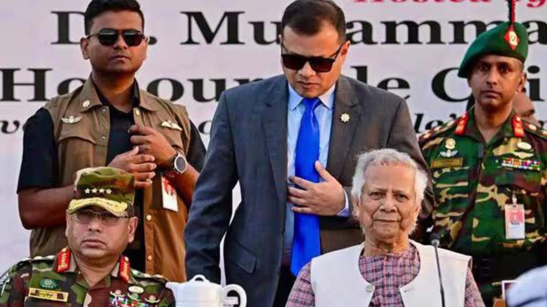 தலைமை ஆலோசகர் முகமது யூனுஸை பதவியிலிருந்து நீக்க தீவிரம் காட்டும் பங்களாதேஷ் ராணுவ தளபதி தலைமை ஆலோசகர் முகமது யூனுஸை பதவியிலிருந்து நீக்க தீவிரம் காட்டும் பங்களாதேஷ் ராணுவ தளபதி