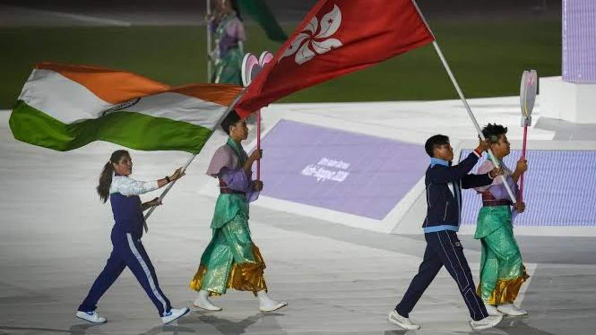 கோலாகலமாக நிறைவடைந்தது ஆசிய விளையாட்டு 2026: தேசியக் கொடியை ஏந்திய நீரு தண்டா!