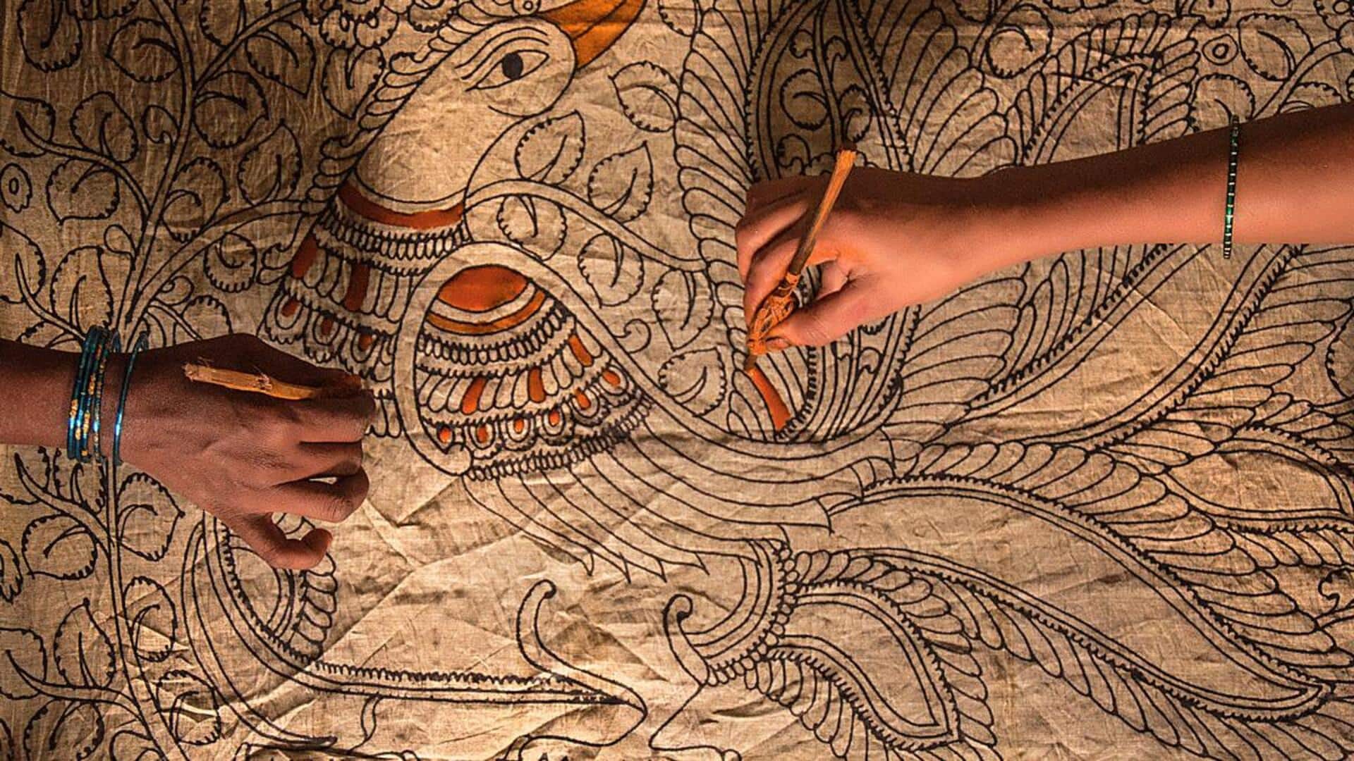 இந்தியாவில் உள்ள பாரம்பரிய கலம்காரி கலையை தெரிந்துகொள்ளலாம்