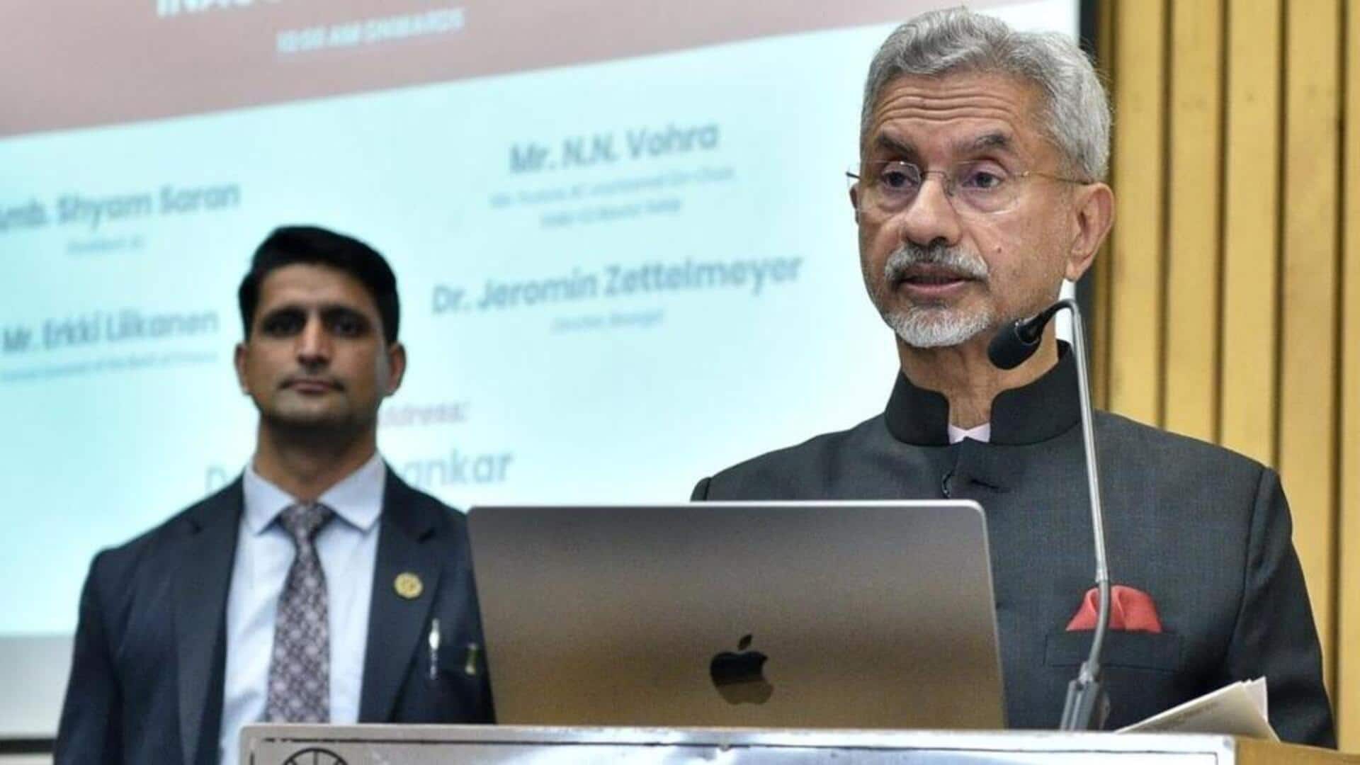 இந்தியா-பாகிஸ்தான் விவகாரத்தில் ஐரோப்பாவின் பாசாங்குத்தனம்; விளாசிய வெளியுறவுத் துறை அமைச்சர் எஸ்.ஜெய்சங்கர் இந்தியா-பாகிஸ்தான் விவகாரத்தில் ஐரோப்பாவின் பாசாங்குத்தனம்; விளாசிய வெளியுறவுத் துறை அமைச்சர் எஸ்.ஜெய்சங்கர்