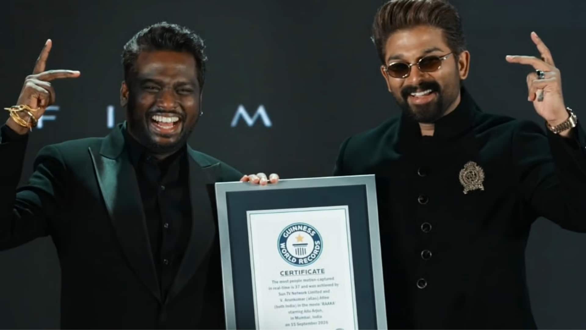 அல்லு அர்ஜுனின் ராக்கா படம் ரிலீசுக்கு முன்பே கின்னஸ் சாதனை: அட்லீயின் மிரட்டல் VFX