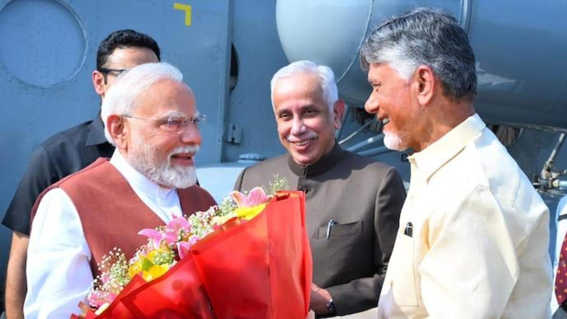 அமராவதியை மீண்டும் தொடங்கி வைத்த மோடி; ₹58,000 கோடி மதிப்புள்ள திட்டங்களுக்கு அடிக்கல் நாட்டினார் அமராவதியை மீண்டும் தொடங்கி வைத்த மோடி; ₹58,000 கோடி மதிப்புள்ள திட்டங்களுக்கு அடிக்கல் நாட்டினார்