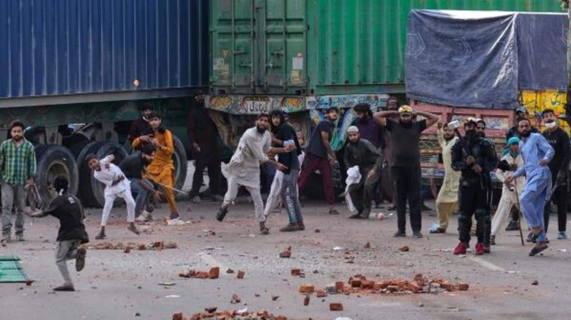 பாகிஸ்தானில் பாலஸ்தீனுக்கு ஆதரவான TLP பேரணியை தடுத்ததால் கடும் வன்முறை; 11 பேர் பலி