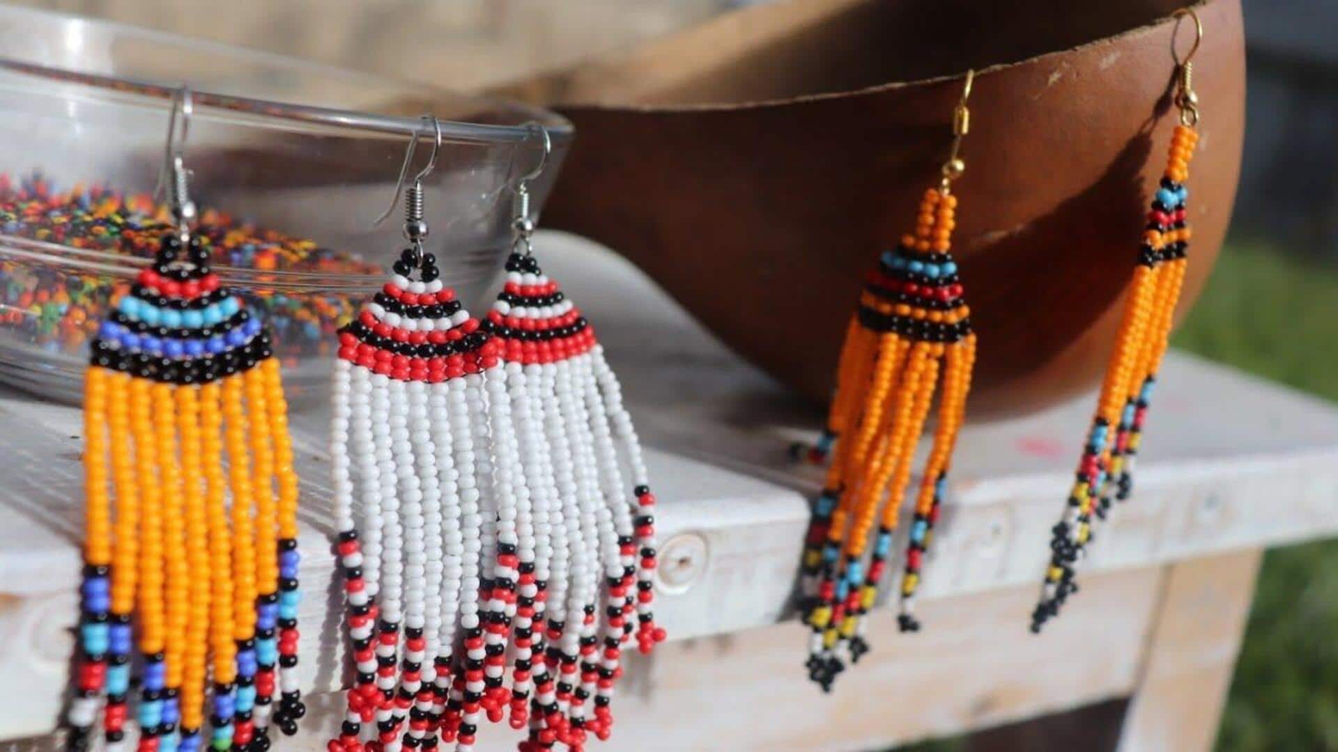DIY: ஆப்பிரிக்க ஃபிரிஞ்ச் காதணிகளை உருவாக்குவது எப்படி?