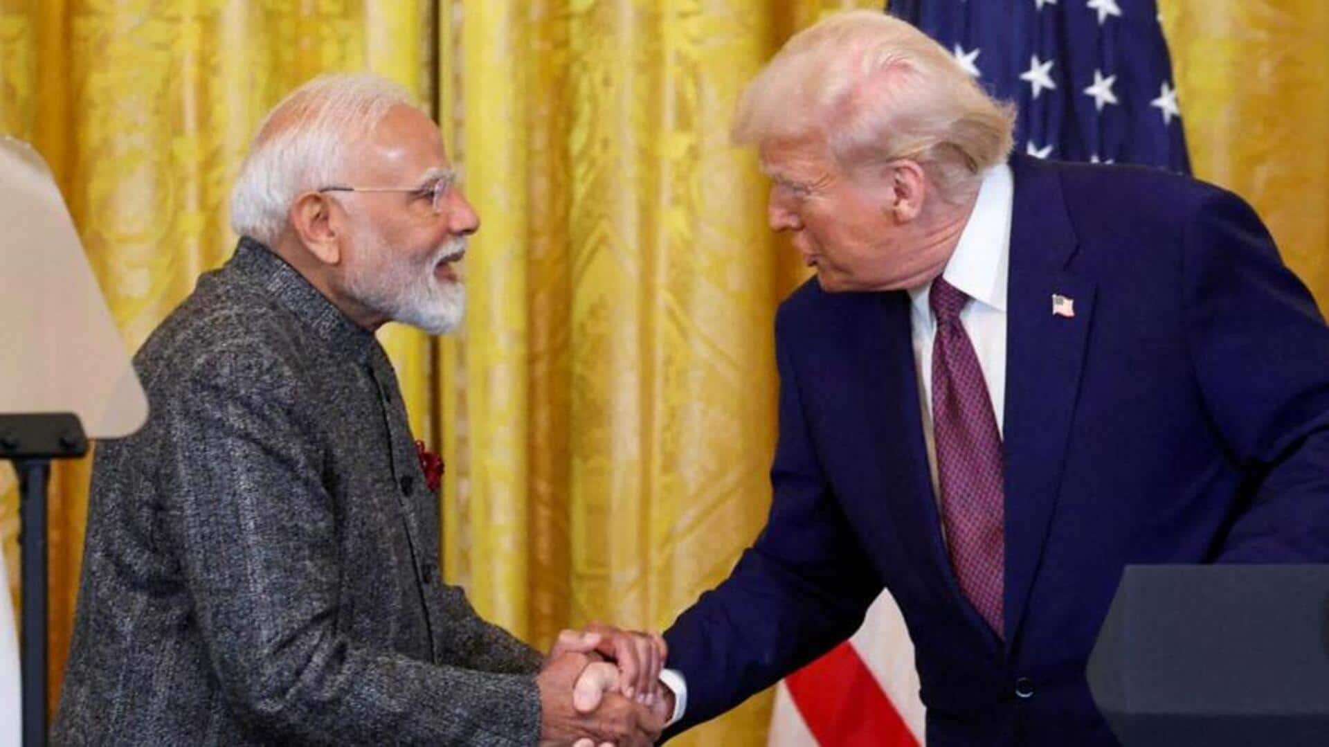 இரண்டு ஜனநாயகங்கள் உலகை நம்பிக்கையால் ஒளிரச் செய்யட்டும்: தீபாவளி வாழ்த்துக்கு டிரம்பிற்கு பிரதமர் நன்றி இரண்டு ஜனநாயகங்கள் உலகை நம்பிக்கையால் ஒளிரச் செய்யட்டும்: தீபாவளி வாழ்த்துக்கு டிரம்பிற்கு பிரதமர் நன்றி